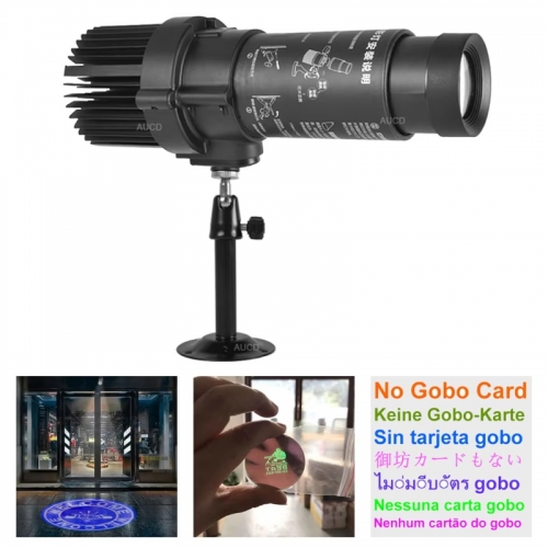 Static 20W LED HD Zoom AD Gobos Advertising Projector Lamps Cafe Shop Disco Bar DJ Party Indoor Show Tag Logo