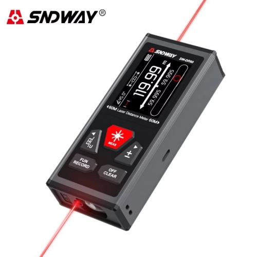 Sndway Dual Laser Distance Meter rechargeable bilateral laser rangefinder 200m 120m digital tape measure angle measuring device