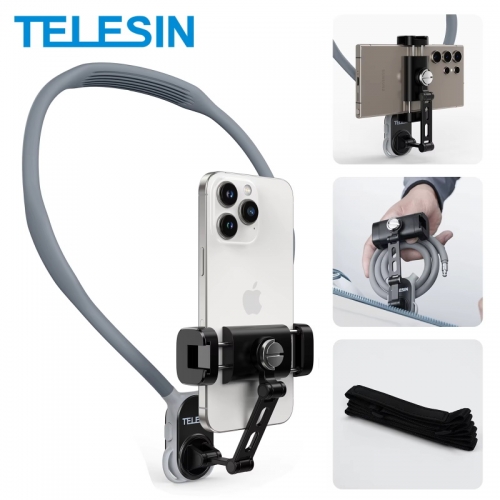 Hals halterung Telefon clip 360 ° Drehung pov Telefon halten mit Bluetooth-Fernbedienung für iPhone 15 14 13 12 11 10 Samsung Huawei Xiaomi