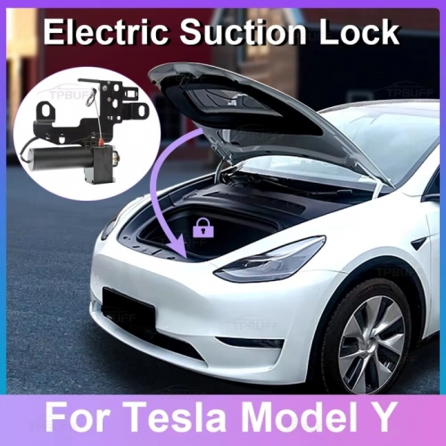 For Tesla Model Y Car Frunk Soft Closing Lock Trunk Auto Closing Electric Cover Automatic Lock Closer 2021 2022 2023 2024