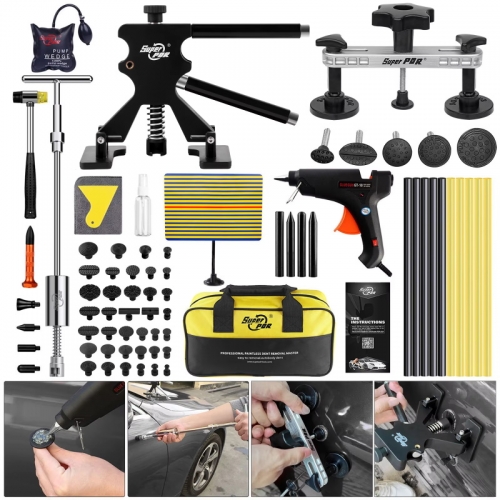 Outils de débosselage de voiture, Kit de débosselage, réparation de bosses sans peinture, Kit d'extraction de bosses de carrosserie de voiture