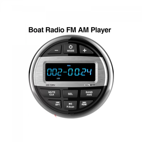 Boat Media MP3 Player Marine Stereo Waterproof Bluetooth Audio Radio FM AM Receiver for UTV ATV SPA RZR