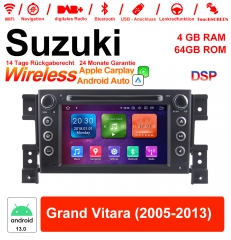 7'' Android 13.0 Octa-core 4GB RAM 64GB ROM Flash Autoradio / Multimedia Für Suzuki Grand Vitara 2005 - 2013 Mit DVD WiFi NAVI Bluetooth USB