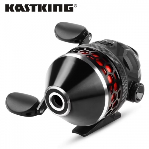 Fishing reel easy to use push button cast design high speed 4.0:1 gear ratio