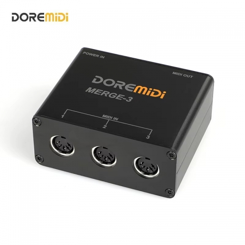 Doremidi merge-3 midi input 2 midi output support usb power merge-3