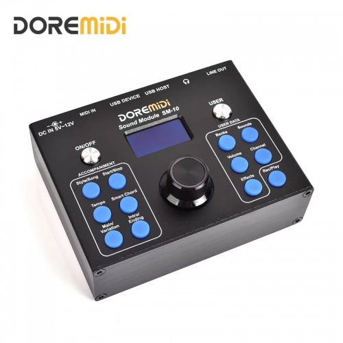 DOREMiDi MIDI Sound Module & Auto Accompaniment Multifunctional Accompaniment Sound Source Box