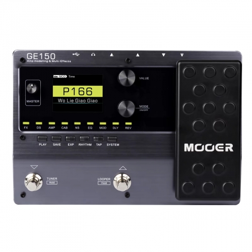 Mooer ge150 electric guitar amplifier modeling multi-effect pedal portable multi-effects processor with expression & IR load