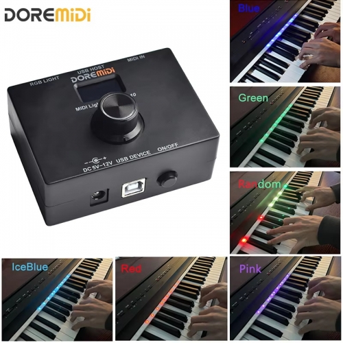 DOREMIDI MIDI Light Box (MLT-10) Is A Controller Controls RGB Light Strips Through MIDI Messages