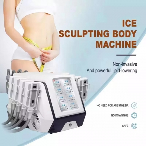 Professional weight loss machine for removing fat 8 handles diamond ice cryo pads cold body shaping crioli polisis equipment