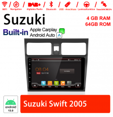 10 Inch Android 13.0 Car Radio / Multimedia 4GB RAM 64GB ROM For Suzuki Swift 2005 With DSP Built-in Carplay Android Auto