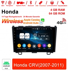 9 inch Android 13.0 Car Radio / Multimedia 4GB RAM 64GB ROM For Honda CRV With WiFi NAVI Bluetooth USB