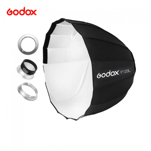 Godox P90L P120L Portable Deep Parabolic Softbox Speedlite with Bowens Mount