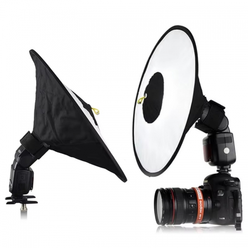 Godox RS18 Universal Konische Softbox Faltbare On-kamera Speedlite Rund Weiche Diffusor Für Kamera Blitz Canon Nikon Sony AD200