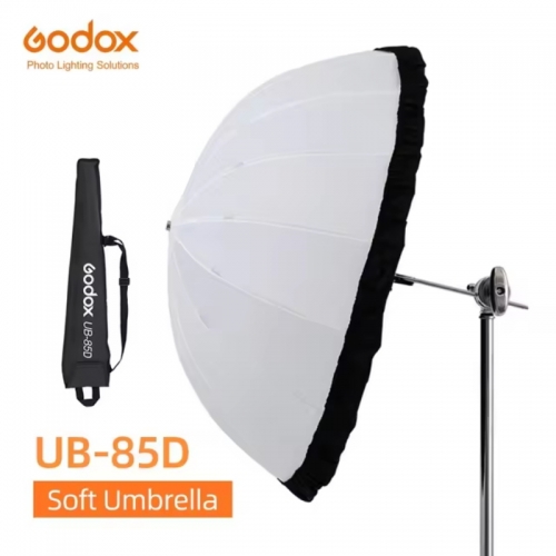 Godox UB-85D UB-105D UB-130D UB-165D Parapluie réfléchissant parabolique blanc avec couvercle diffuseur noir argent