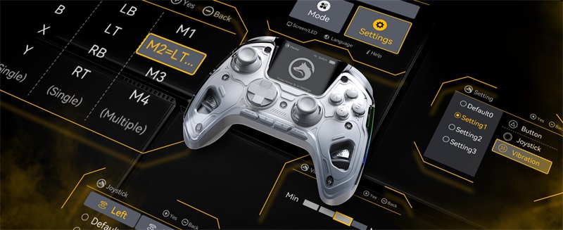 Interactive Screen Wireless Gaming Controller