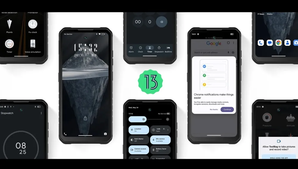 IIIF150 B2 Ultra 5G Rugged Smartphone with 15000mAh Battery, 200MP Camera, 6.8" 120Hz Screen, and Dual-Screen Design