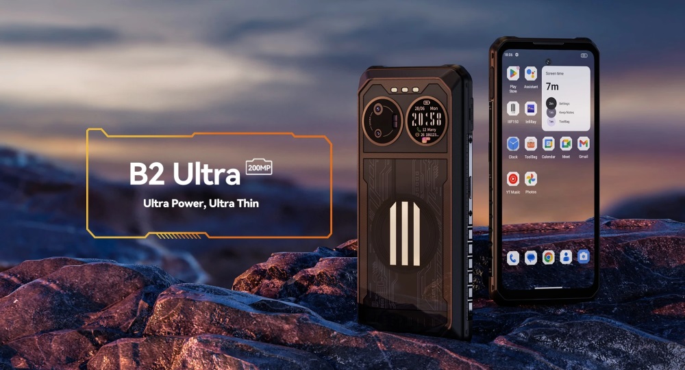 IIIF150 B2 Ultra Smartphone 5G robuste avec batterie 15000mAh, caméra 200MP, écran 6,8" 120Hz et design à double écran