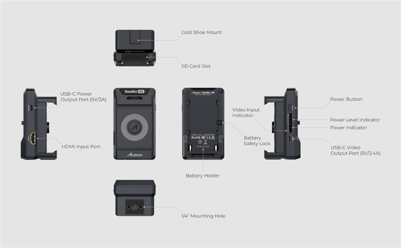 Accsoon seemo 4k hdmi zur USB-C