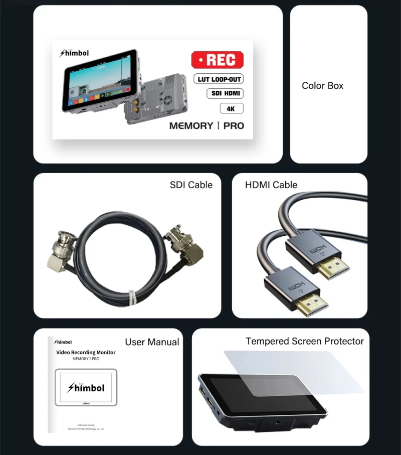 3g-sdi hdim Aufnahme monitor 