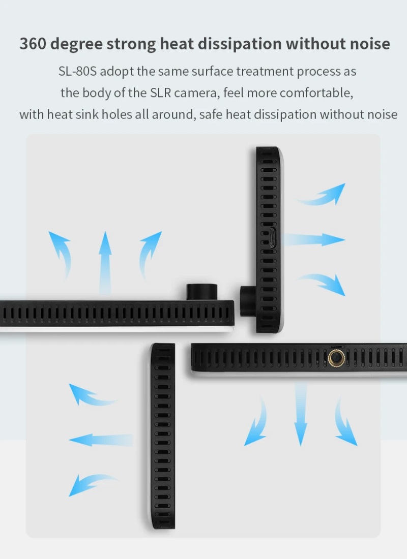 Portable LED Video Light with 96 LEDs, Adjustable Color Temperature & Brightness, for Cameras & Smartphones