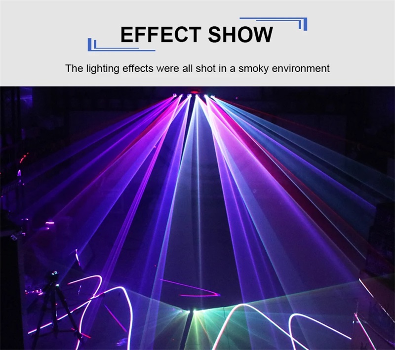 DJ sector-shaped six-hole laser light