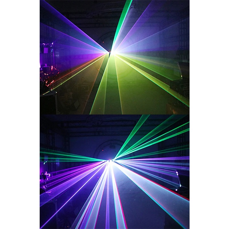 lumière laser à six trous en forme de secteur DJ