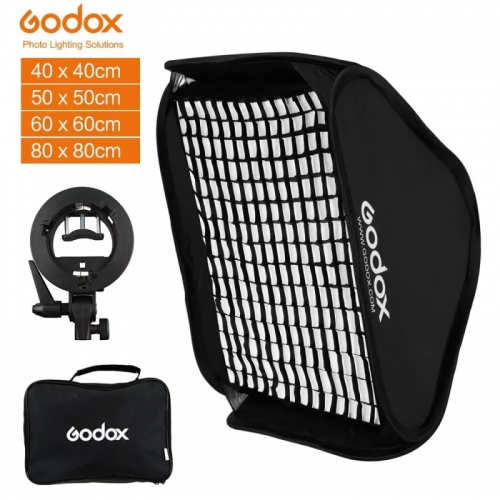 Godox SEUV4040 SEUV5050 SEUV6060 SEUV8080 S-Type Elinchrom Mount Blitzhalterung mit Softbox-Kit