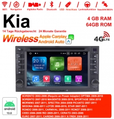 6.2 `` Android 13.0 Octa-core 4GB RAM 64GB Flash autoradio / multimédia pour Kia SORENTO, OPTIMA, SORENTO, MAGENTIS intégré Carplay / Android Auto