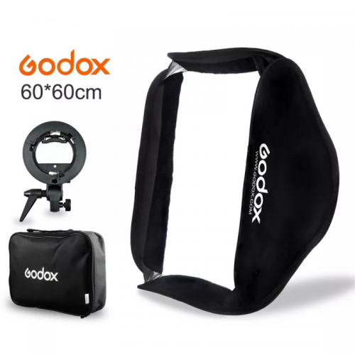 Godox SFUV5050 SFUV6060 SFUV8080 SFGV-G6060 SFGV-G8080 Quadratische Softbox mit S-Type Bowens Halterung + Gitter