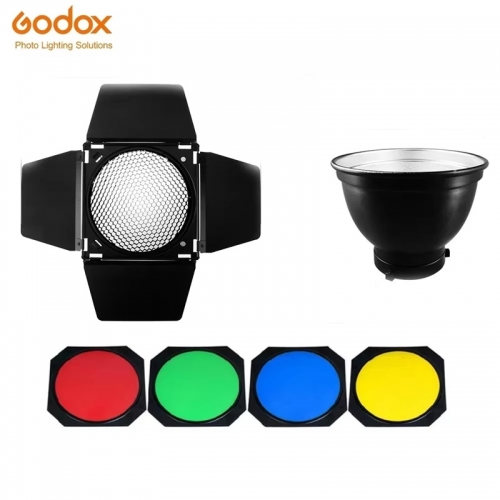 Godox BD-04 porte de grange montage Bowens réflecteur Standard grille en nid d'abeille filtre Gel de couleur pour accessoires de Flash de photographie