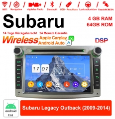 7 pouces Android 13.0 autoradio / multimédia 4 Go de RAM 64 Go de ROM pour Subaru Legacy Outback 2009-2014 avec WiFi NAVI Bluetooth USB