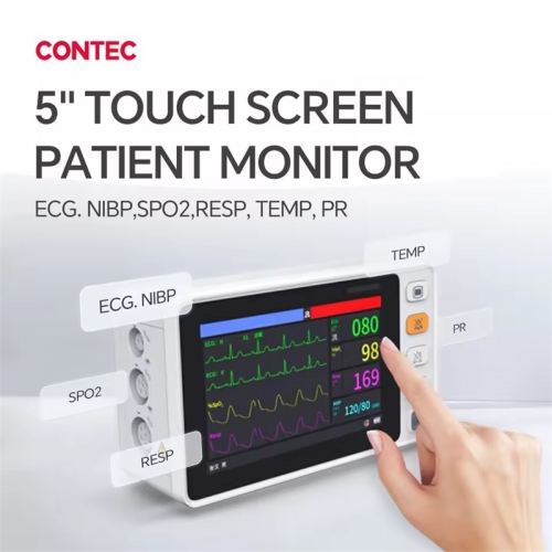 Moniteur patient à écran tactile Contec cms1000 portable humain/vétérinaire 6 paramètres