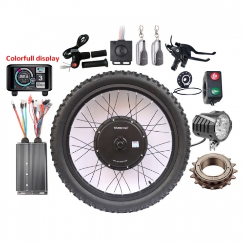 High Speed ​​80km/h 5000W Electric Bicycle 72V E-Bike Motorcycle Hub Motor Conversion Kit