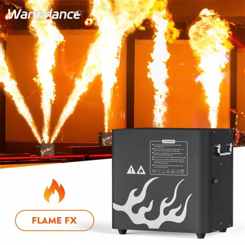 300w three-headed real flame machine fire effect stage pulse ignition dmx fire thrower for concert performance party