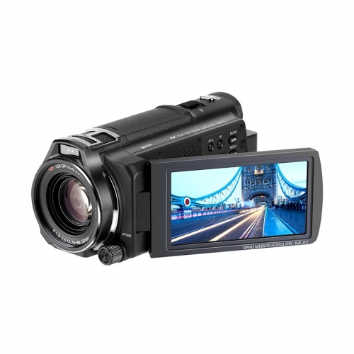 ORDRO XV80 4K Camcorder | 12x Optical Zoom Live Streaming Camera with IR Night Vision