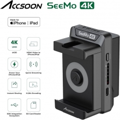 Accsoon Seemo 4K HDMI to USB-C Video Transmission Conversion Recording for iPhone iPad Charging RTMP Live Streaming