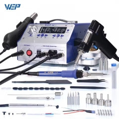 WEP 948-II Suction Tin Soldering Station 4 in 1 Sucker Tools Soldering Iron Hot Air Gun BGA Rework Station