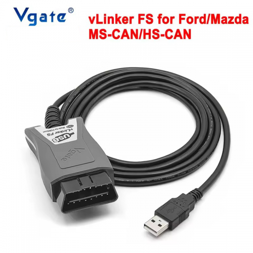 Vgate vLinker FS ELM327 pour Ford FORScan HS/MS-CAN ELM 327 OBD2 OBD2 outils d'interface de Scanner de Diagnostic de voiture OBDII pour Mazda