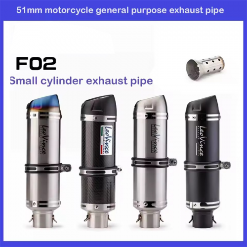 51mm Motorcycle Exhaust Muffler Pipe Leovince Escape Moto with DB Killer for z1000 z900 gsr600 fz6n r1 r6 r3