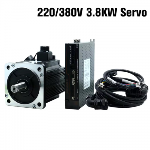 Kit de servomoteur 130ST M15025 220V 380V 3,8kW 15Nm 2500RPM AC avec pilote série T3DF-T3 pour tour à graver CNC