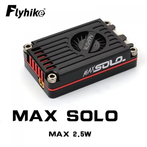 Rush Tank Max Solo 5.8 GHz 2.5 W High Performance 48ch VTX Video Transmitter with CNC Shell for RC FPV Long Range Fixed Wing Drones DIY