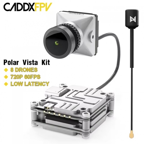 CADDX Polar Vista Kit Starlight système de caméra numérique FPV HD 16:9 720p 60fps FOV 162 pour Drone de course FPV RC lunettes DJI FPV