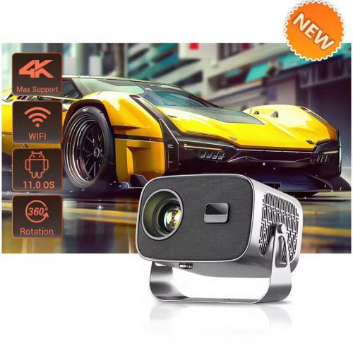 Mini Portable Projector LED Video Android 11.0 WIFI 6 Mirror SmartPhone for 1080P 4K Video Home Theater Projector