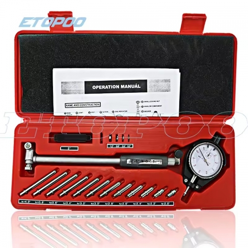 2" - 6" 0.001" Depth Engine Hole Measurement 50-160 mm 0.01 mm Dial Gauge with Dial Gauge