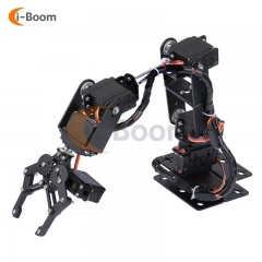 6 dof Robot manipulator Metal alloy mechanical Arm clamp Claw Kit for Arduino mg996r Robot training