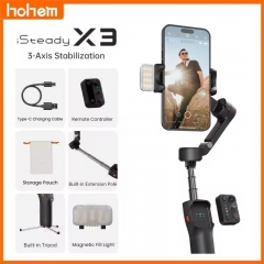 Hohem iSteady X3 Stabilisateur de smartphone AI Suivi Cardan téléphonique à 3 axes