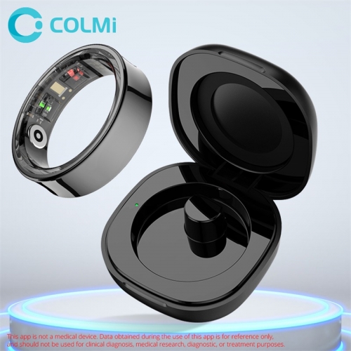 COLMI R09 Smart Ring Surveillance de la fréquence cardiaque et de l'oxygène dans le sang, 5ATM et IP68 étanche pour Android iOS