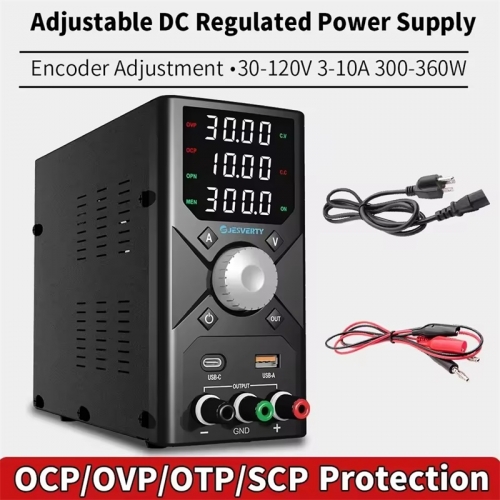 Adjustable DC power supply 30v 10a 60v 5a 120v 3a Laboratory bench power supply encoder control laboratory power supply voltage regulator switch