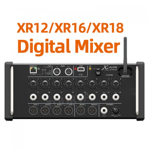 Air 1:1 XR12 XR16 XR18 Rackmount Professional Digital Mixer Built-in WiFi DSP Audio Mixer DJ Recording Studio with USB Recorder