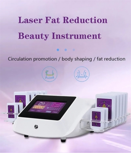 Professional Lipo Laser Machine 14 Pads Fat Reduction Body Weight Loss Shaping Slimming Anti Cellulite Beauty Equipment Device